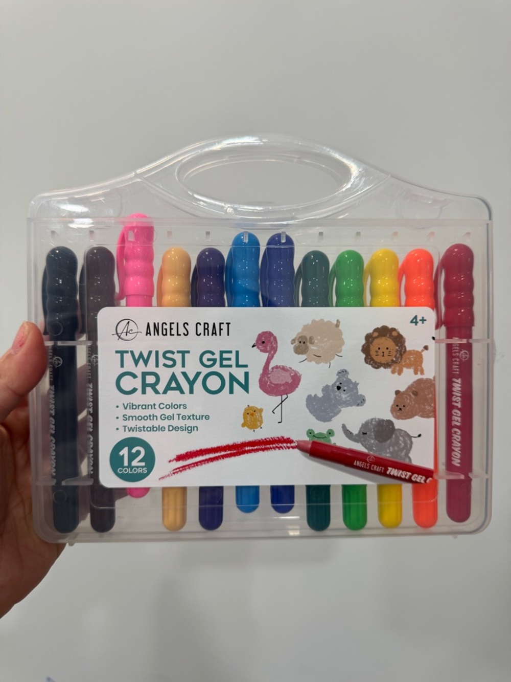 Twist Gel Crayons - 12 Pack Multi Colors